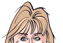 Former Governor Mary Fallin cartoon