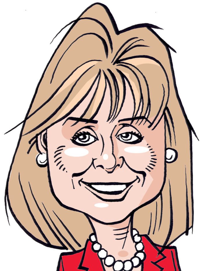 Former Governor Mary Fallin cartoon