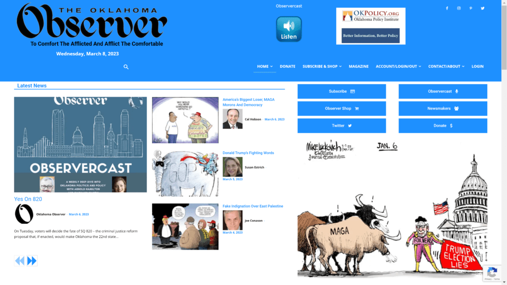 DIGITAL ONLY - The Oklahoma Observer on-line