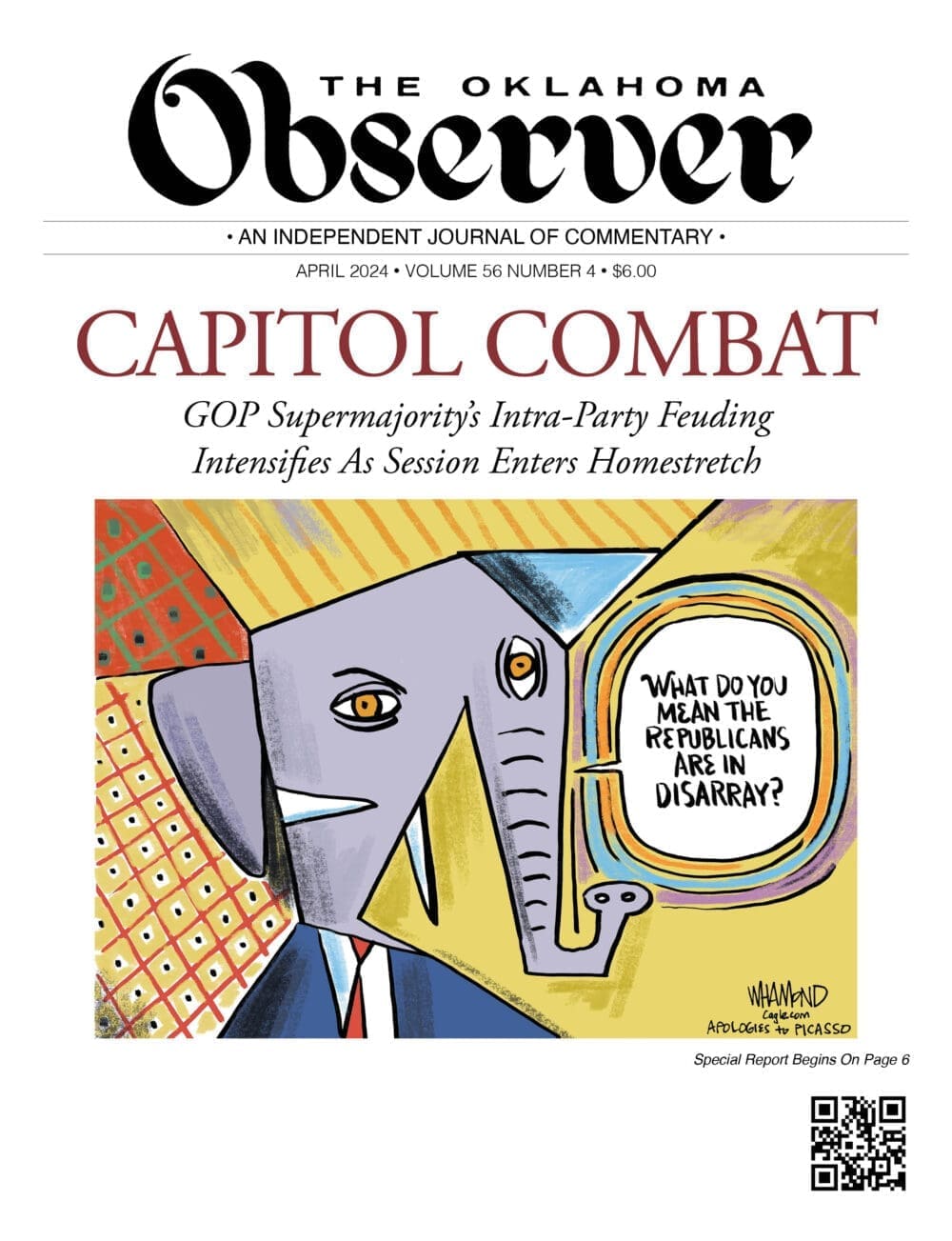 TOTAL ACCESS - The Oklahoma Observer on-line and in print